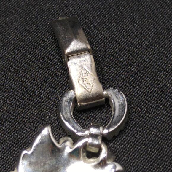 Sarah Coventry "Whispering Leaves" Bracelet, White Enamel, Silver Tone, 1960 - Picture 10 of 10